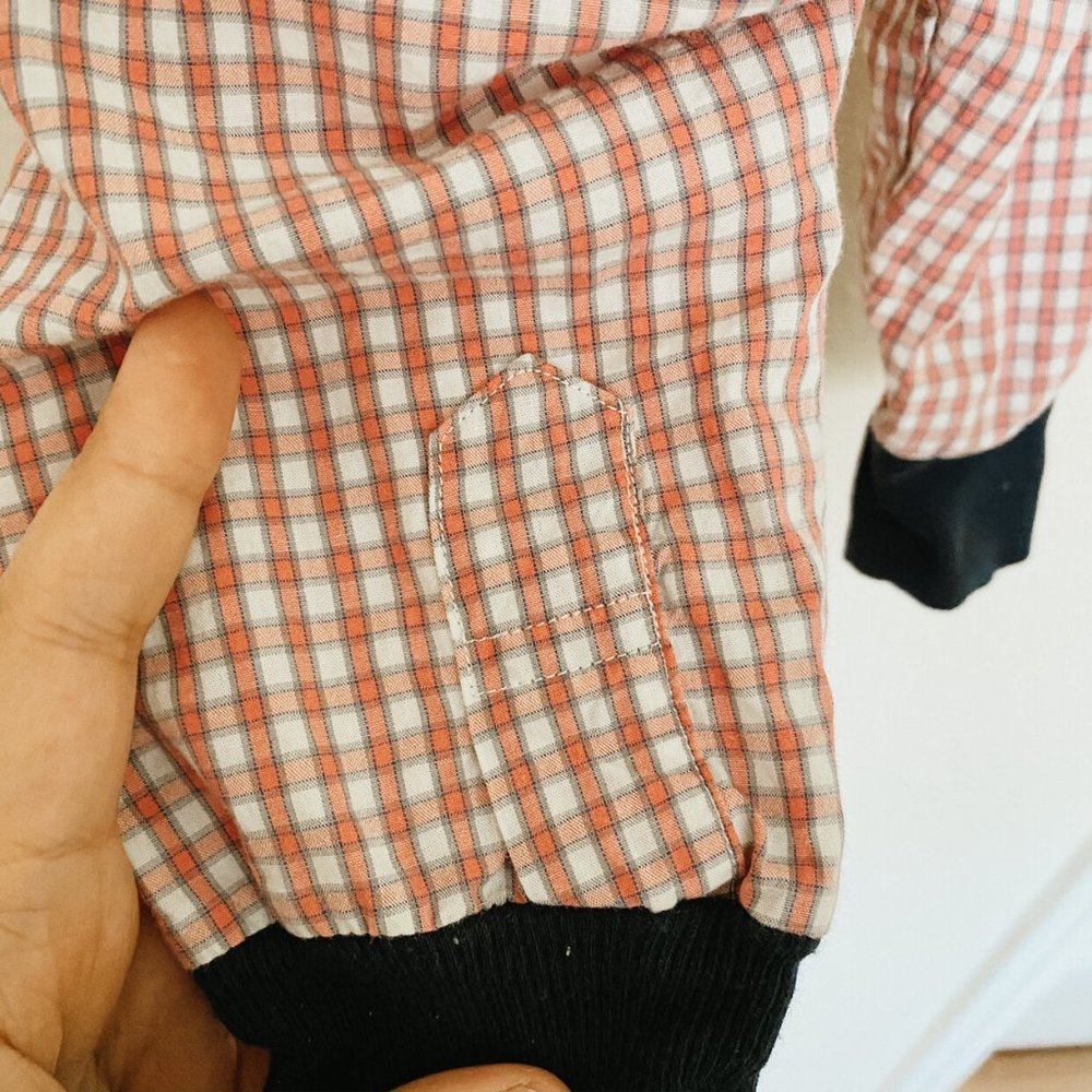 Joyaltee Red Checkered Pants Size 6-9 Months - Picture 4 of 5